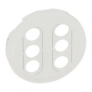 Лицевая панель - двойная розетка аудио/видео RCA - Белый - Программа Celiane — изображение 1