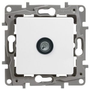 Розетка TV оконечная 5 дБ 5862 мГц Legrand Etika белый — изображение 1