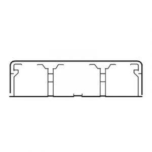 Мини-плинтус DLPlus 75х20 - 3 секции - белый — изображение 1
