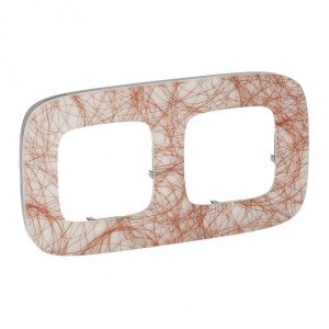 Рамка "Итальянская фантазия". 2-постовая универсальная. Valena ALLURE — изображение 1