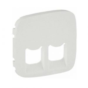 Valena ALLURE.Лицевая панель для двойных телефонных/информационных розеток.Жемчуг — изображение 1