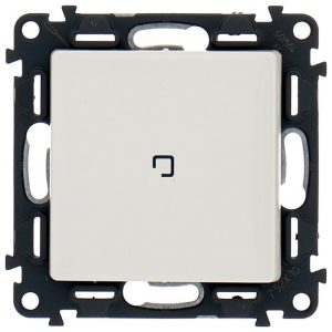 Valena LIFE.Выключатель 10АХ 250В с подсветкой.С лицевой панелью.Белый — изображение 1