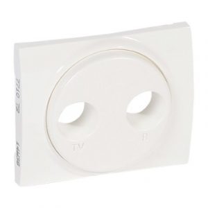 Лицевая панель для розеток TV-FM - Белый - Galea Life — изображение 1