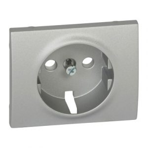 Лицевая панель для розетки 2К+З - Алюминий - Galea Life — изображение 1