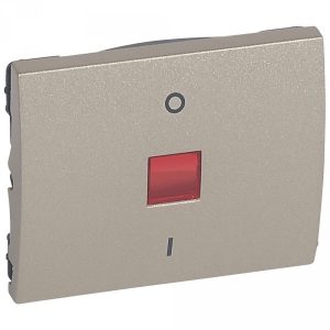 Клавиша двухполюсная с индикацией - Титан - Galea Life — изображение 1
