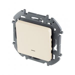 Переключатель одноклавишный с подсветкой Legrand 673661 Inspiria с/у слоновая кость — изображение 1
