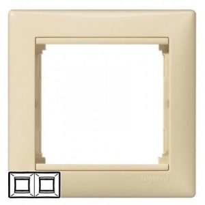 Розетка двойная Valena, 2К+З, немецкий стандарт, слоновая кость — изображение 1