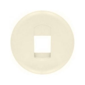 Лицевая панель розетки для колонок (акустической) простой, Слоновая кость - Программа Celiane — изображение 1