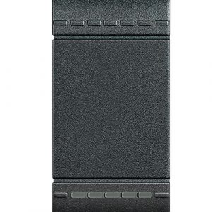 L4005A LivingLight Кнопка с автоматическими клемами, размер 1 модуль, цвет антрацит — изображение 1