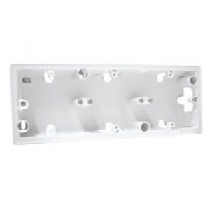 Коробка накладная 3 поста Белый - Valena — изображение 1