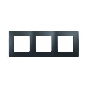Рамка 3 поста Legrand Etika 672583 (антрацит) — изображение 1