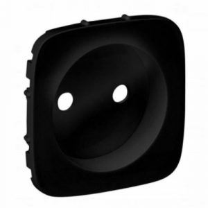 Лицевая панель силовой розетки 2К. Антрацит. Valena ALLURE — изображение 1