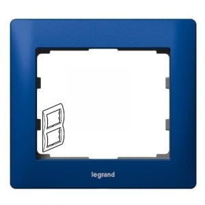 Рамка 2 поста - вертикальный монтаж - металлическая - Синий Металл/Magic Blue - Galea Life — изображение 1