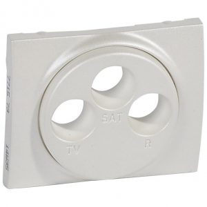 Лицевая панель для розетки TV-FM-SAT кат. № 7 757 89/90/91 - Жемчуг (Перламутр) - Galea Life — изображение 1