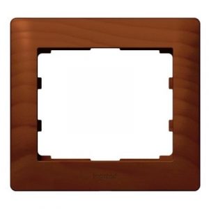 Рамка 1 пост - из дерева - Вишня/Cherry - Galea Life — изображение 1