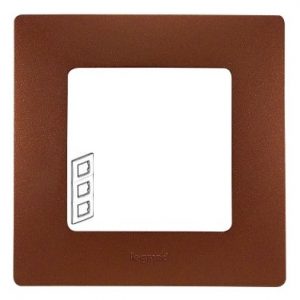 Рамка 3 поста цвет Какао ETIKA — изображение 1