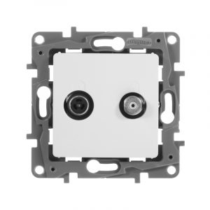 Розетка TV/SAT двухкабельная Legrand Etika белый — изображение 3