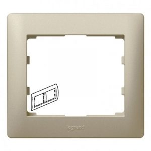 Рамка 2 поста - горизонтальный монтаж - Титан - Galea Life — изображение 1