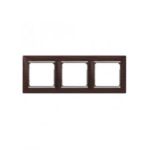 770373 Рамка 3п гор ТемнДер/Сереб VLN — изображение 1