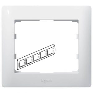 Рамка 5 постов - горизонтальный монтаж - Белый - Galea Life — изображение 1