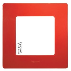 Рамка 2 поста цвет Красный ETIKA — изображение 1