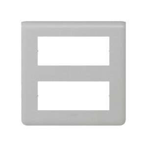 Рамка пластиковая Mosaic 2х5 модулей Алюминий — изображение 1