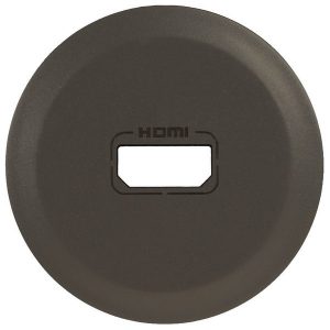 Лицевая панель - розетка аудио/видео HDMI Кат. № 0 673 17/77 - графит - Программа Celiane — изображение 1