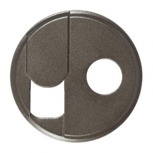 Лицевая панель - розетка RJ 45 + розетка ТV тип F - графит - Программа Celiane — изображение 1