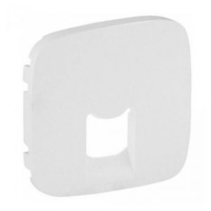 Valena ALLURE.Лицевая панель для одиночных телефонных/информационных розеток.Белая — изображение 1