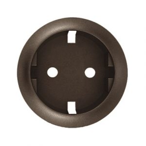 Лицевая панель - розетка 2К+З немецкого стандарта Кат. № 067153/067161 - графит - Программа Celiane — изображение 1