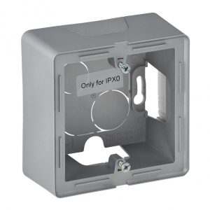 Коробка для накладного монтажа, 1-постовая, Алюминий. Valena Life — изображение 1