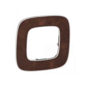 Рамка "Кожа". 1-постовая универсальная. Valena ALLURE — изображение 1