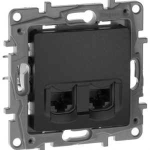 Розетка Legrand Etika 672655 (антрацит) — изображение 1