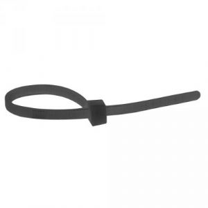 Монтажный хомут Colring - полиамид 6/6 - ширина 2,4 мм - длина 95 мм - черный упаковка 100 шт. — изображение 1