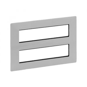 Рамка для модульных устройств Mosaic 2x4x2 модуля, Алюминий. Valena Life — изображение 1