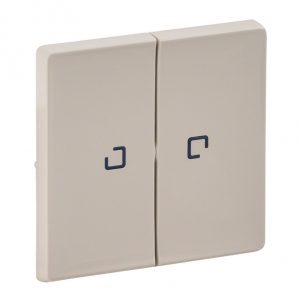 Лицевая панель для выключателя двухклавишного с подсветкой. Слоновая кость. Valena LIFE — изображение 1