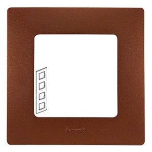 Рамка 4 поста цвет Какао ETIKA — изображение 1