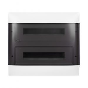 Щит навесной Legrand Practibox S 2х18 IP40 Дымчатая дверь — изображение 1