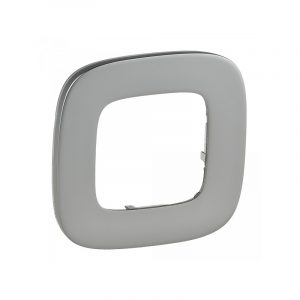 Рамка "Полированная сталь". 1-постовая универсальная. Valena ALLURE — изображение 1