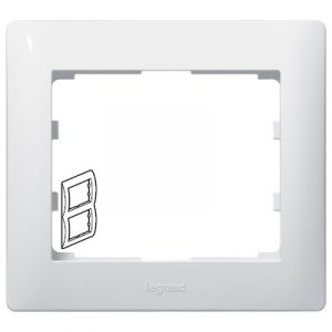 Рамка 2 поста - вертикальный монтаж - Белый - Galea Life — изображение 1