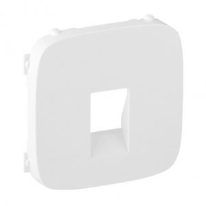 Лицевая панель для аудиорозетки с пружинными зажимами одиночной. Белый. Valena ALLURE — изображение 1