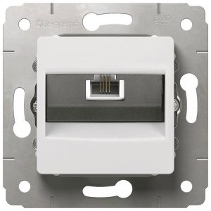 Розетка RJ11, белый. Cariva — изображение 1