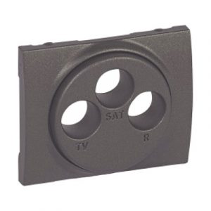 Лицевая панель для розетки TV-FM-SAT - Тёмная бронза - Galea Life — изображение 1