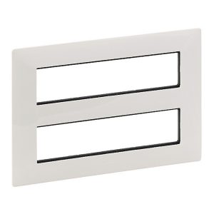 Рамка для модульных устройств Mosaic 2x4x2 модуля, Белый. Valena Life — изображение 1