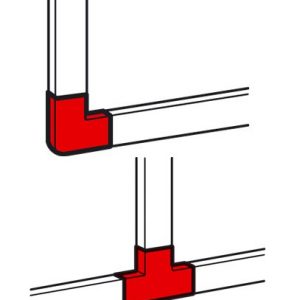 Плоский угол/Т-образный отвод - для мини-каналов Metra - 60x40 — изображение 1