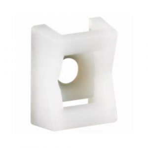 База для монтажа на винтах Colring - для хомутов шириной 4,6 мм - монтаж на винтах  4 мм — бесцветный упаковка 1000 шт. — изображение 1