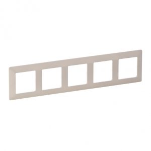 Рамка "Слоновая кость". 5-постовая универсальная. Valena LIFE — изображение 1