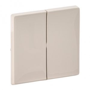 Valena LIFE.Лицевая панель для двухклавишного выключателя.Слоновая кость — изображение 1