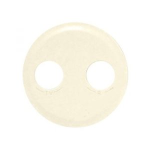 Лицевая панель для розетки ТВ/Радио (TV/FM), Слоновая кость - Программа Celiane — изображение 1