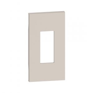 LIVING NOW. Лицевая панель для телефонных и компьютерных розеток 2 модуля.Цвет Песочный. — изображение 1